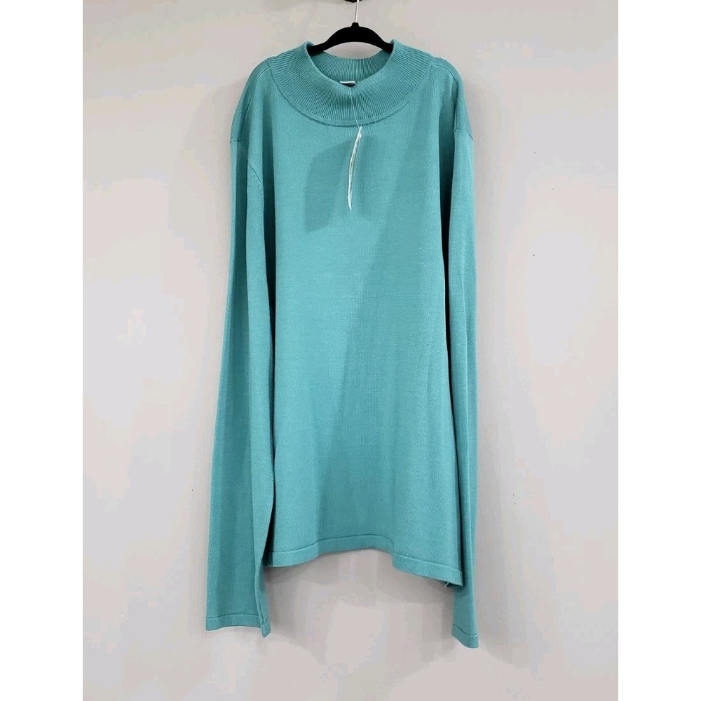 NEW PETITE LARGE silk blend PENDLETON Mock Neck LONG SLEEVE MOCK TURTLENECK